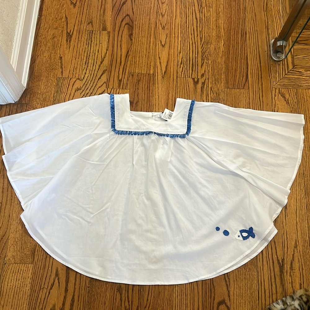 Girls Cape Cotton Top BNWT
